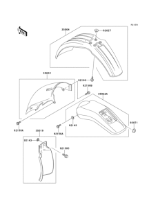KLX300R Крылья