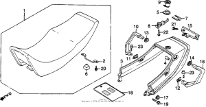 VF750F Seat + rear cowl