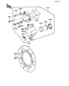 KZ440 Передний суппорт