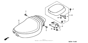 VF750C Сиденье