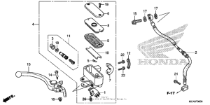 GL1800 (ABS) Передний главный тормозной цилиндр