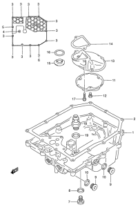 GSX750 Маслосборник
