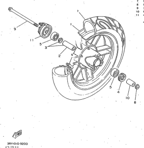 CW50 Переднее колесо