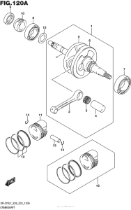 DR-Z70 Коленвал