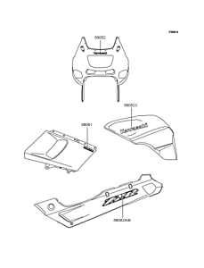 ZX400 Наклейки