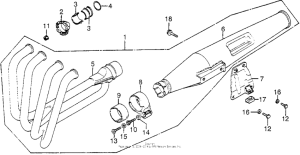 CB750 Глушитель