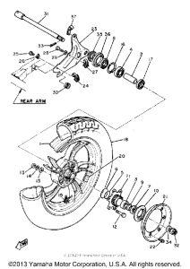 XS850LH Переднее колесо