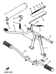 FS1 Support & repose pied
