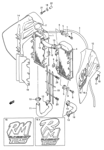 RM125 Радиатор