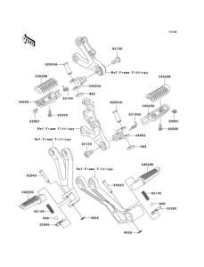 ZX600 Подножки