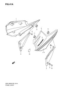 GSX1400 Обтекатель задний