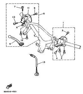 XC125 Handle switch. lever