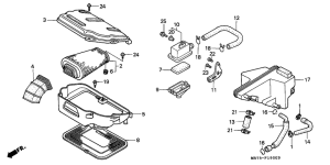 VFR750R Воздухоочиститель