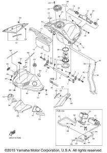 YZF-R1M Топливный бак