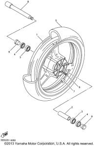 YZF-R6 Переднее колесо