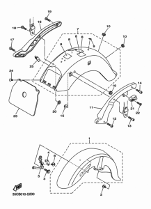 XVS400C フエンダ