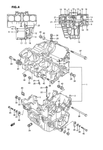 GSX1100 Картер двигателя