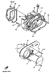FS1 Crankcase cover ass`y  (v