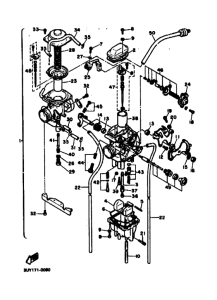 XT600E XT600A Carburetor assy