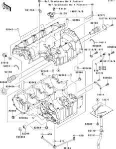 ZR1000 Картер двигателя