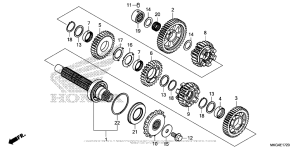 CMX500 Transmission (Countershaft)