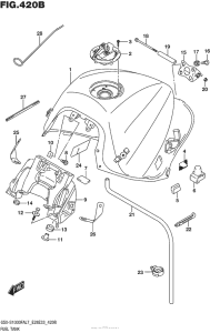 GSX-S1000F (ABS) Fuel Tank (Gsx-S1000Fal7 E33)
