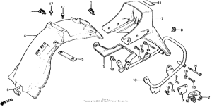 CX500 Cx500d rear fender