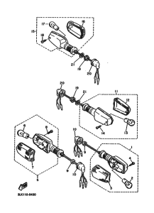 FZR1000 FZR1000W Проблесковый световой сигнал