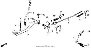 CB650SC Brake pedal + change pedal