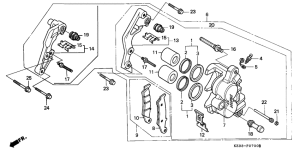 CR250R Передний суппорт