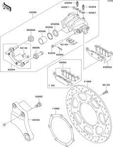 VN2000 Задний тормоз