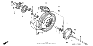 ST1100P Переднее колесо