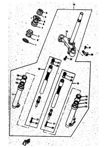 CW50 Вилка передней оси