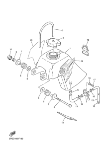 PW50 Топливный бак