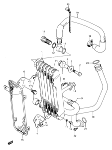 DR650 Масляный радиатор
