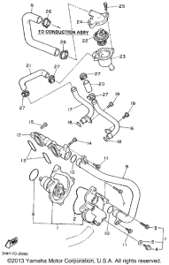 FZR600RFC Водяной насос
