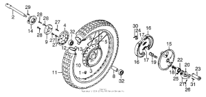 XL250 Переднее колесо