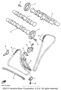 XVZ13DAC Цепь механизма газораспределения