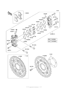 ZX1400 Передний тормоз