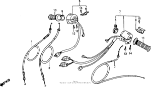 VFR750F Switches + cables