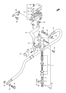 GSF400 Задний тормозной цилиндр