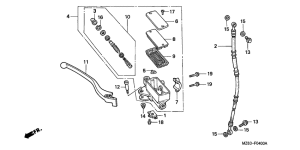 NTV650 Fr. brake master cylinder