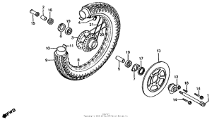 CB650 Cb650 front wheel 80-82