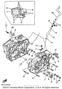 TT350T Картер двигателя