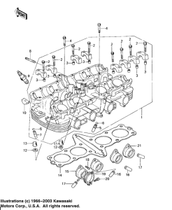 KZ650 Головка цилиндров