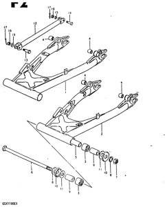GSX1100 Маятник задний