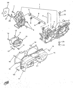 YN50 Картер двигателя