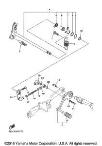 XVS950XR Вал переключения
