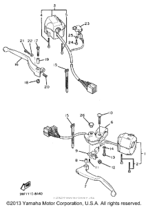 FZR400SWC Рулевые переключатели