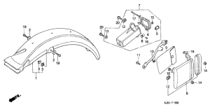 TL125 Заднее крыло